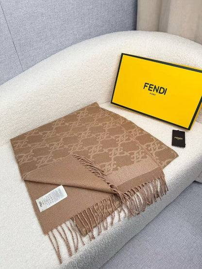 Fendi Scarf - Beige Monogram