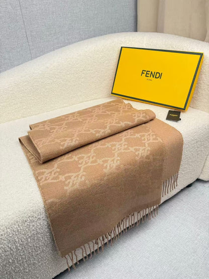 Fendi Scarf - Beige Monogram