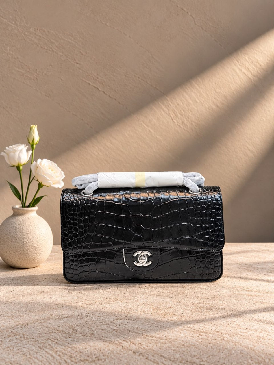 Chanel Handbag - Black Embossed