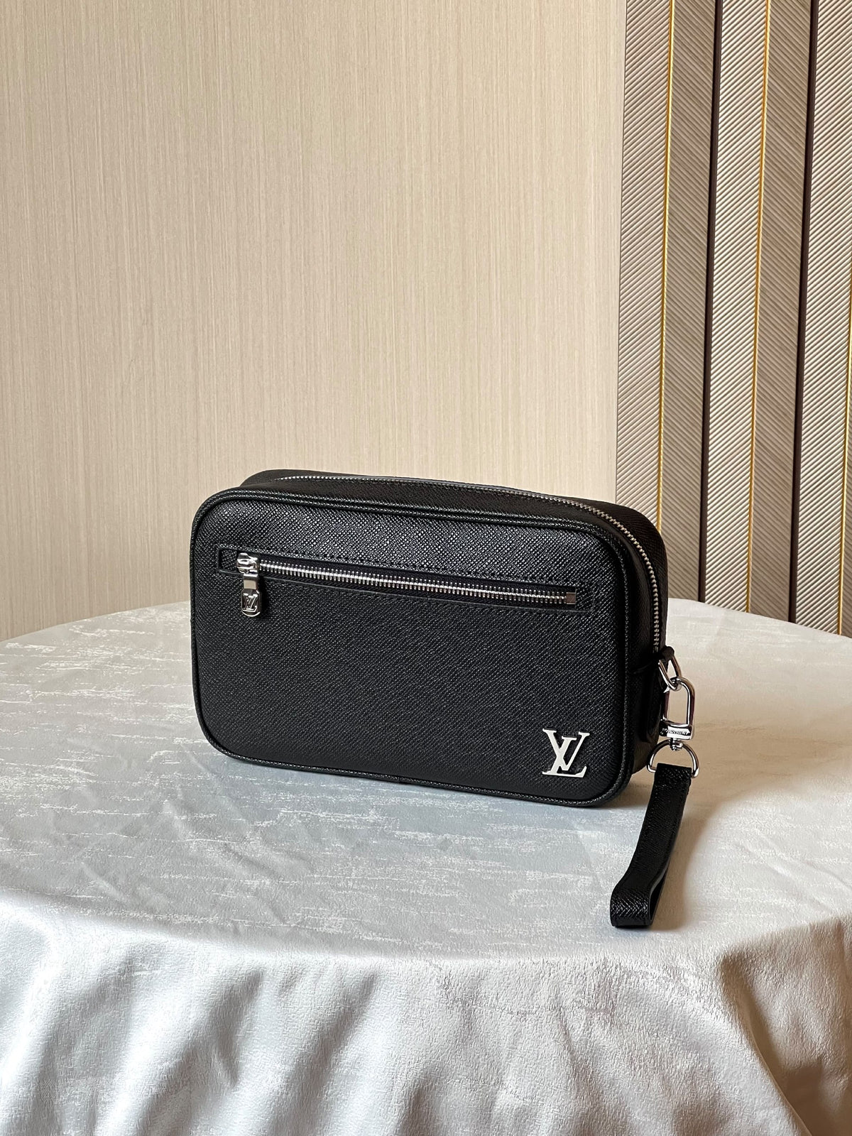 Louis Vuitton Panelled Clutch - Black