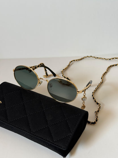 Chanel Sunglasses - Gold & Green