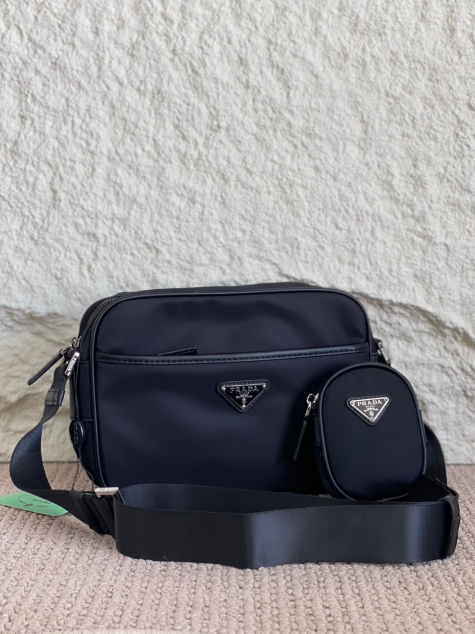 Prada Messenger Bag - Navy
