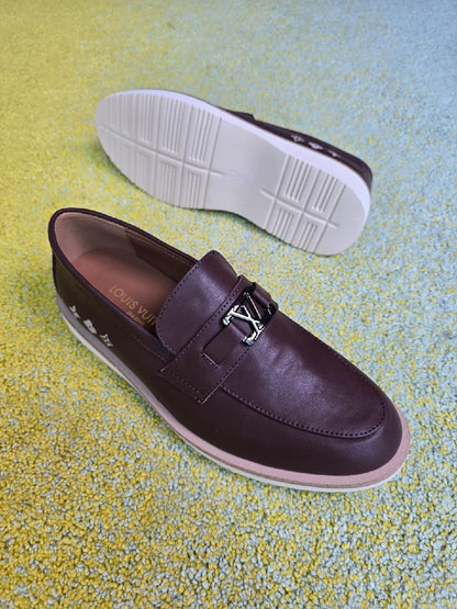 Louis Vuitton Loafers - Burgundy