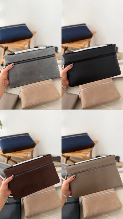 Clutch - Black, Beige, Grey, Brown