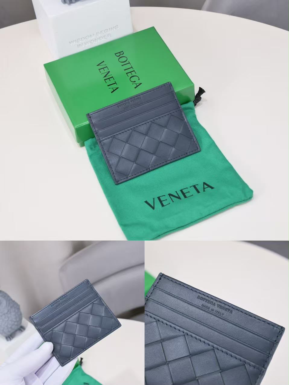 Bottega Veneta Card Holder - Blue
