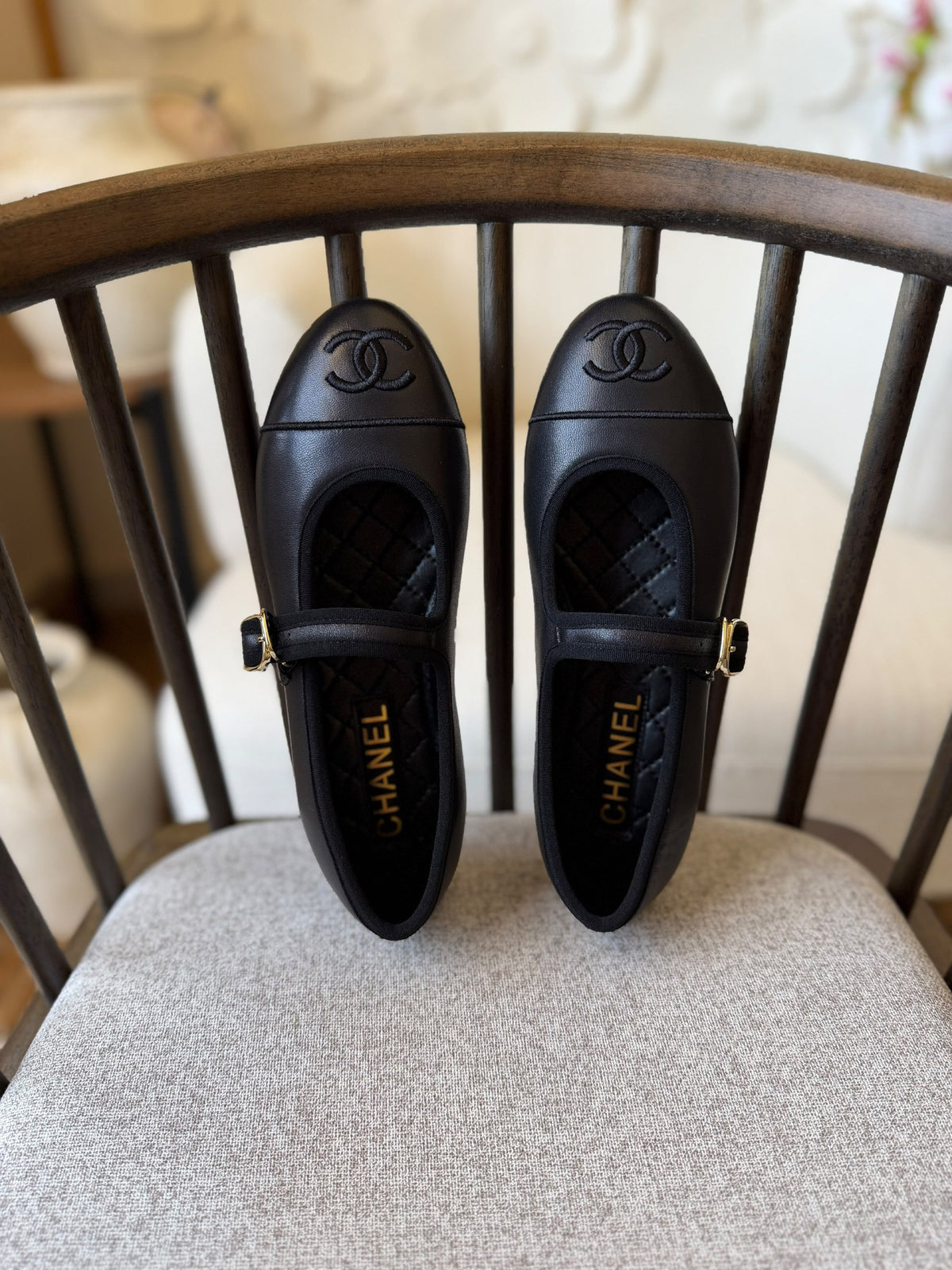 Chanel Slippers - Black