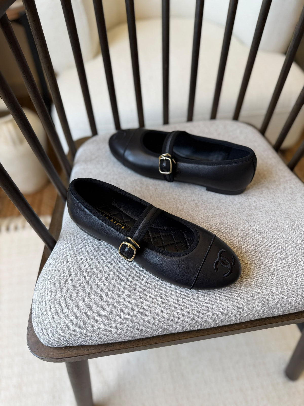 Chanel Slippers - Black