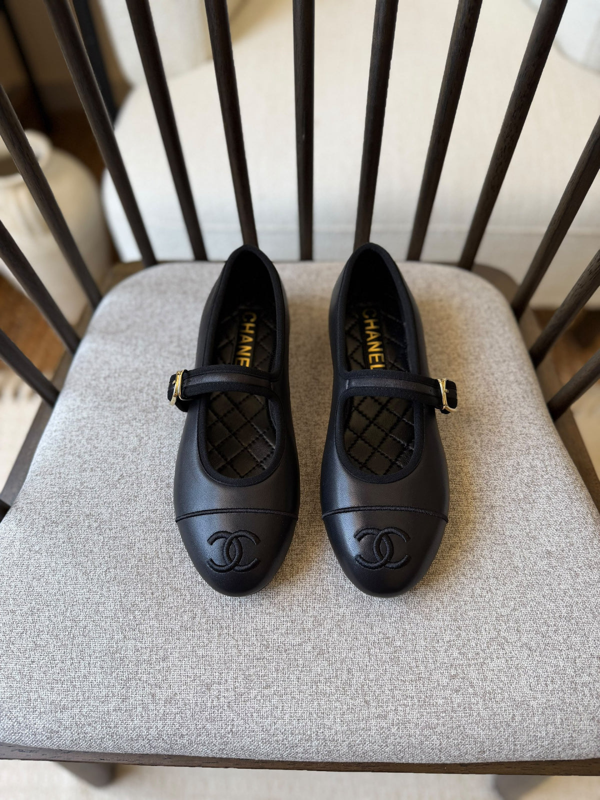 Chanel Slippers - Black