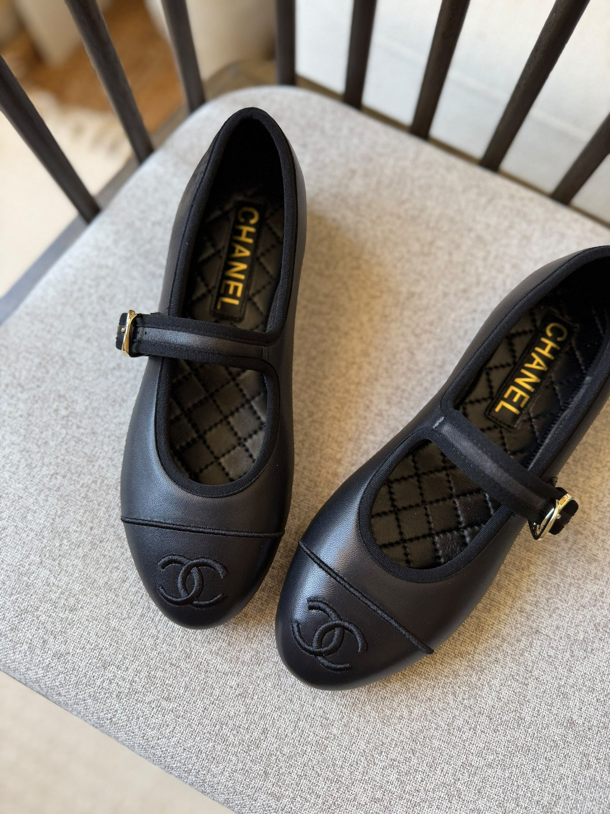 Chanel Slippers - Black
