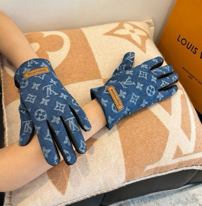 Louis Vuitton Gloves - Blue Monogram