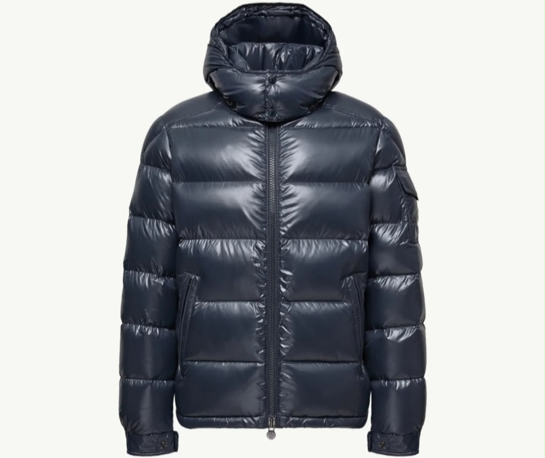 Moncler Hooded Puffer Jacket - Navy