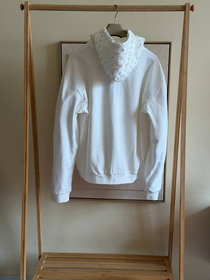 Louis Vuitton Zipper Hoodie - White