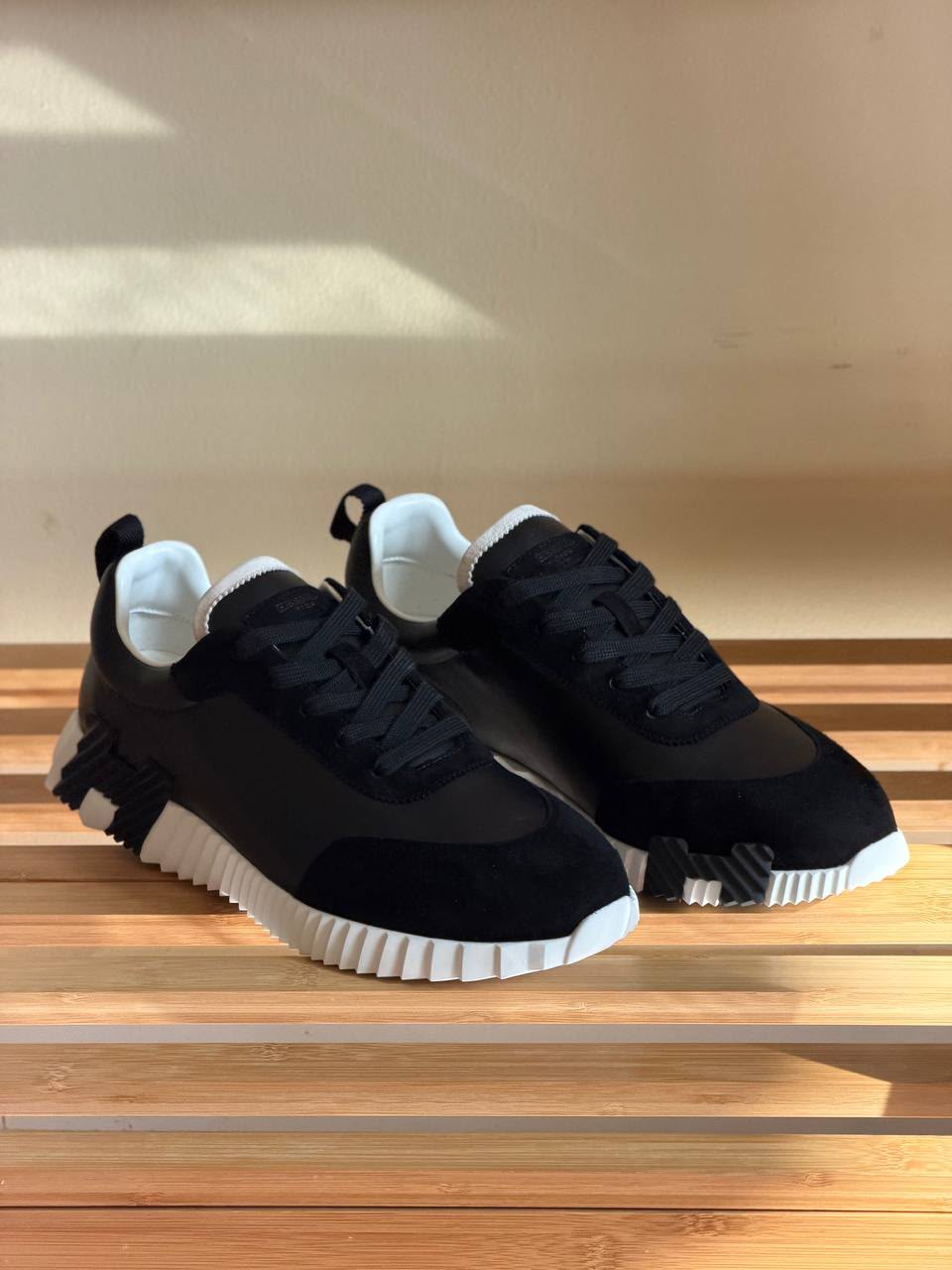 Hermès Sneakers Ribbed Sole - Black