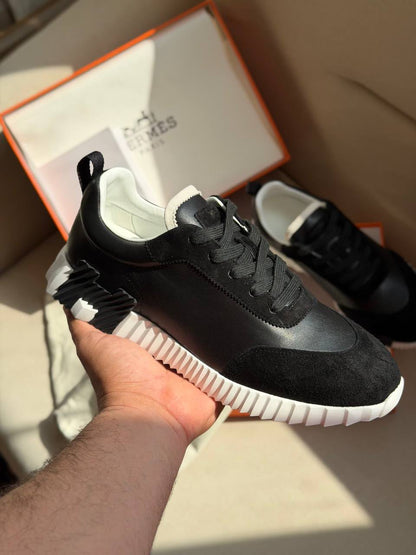 Hermès Sneakers Ribbed Sole - Black