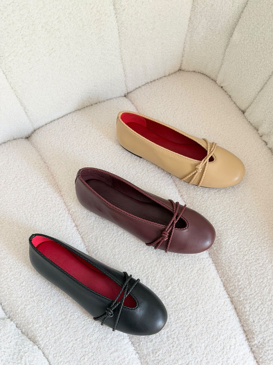 Bottega Veneta Ballerina - Black, Beige, Burgundy