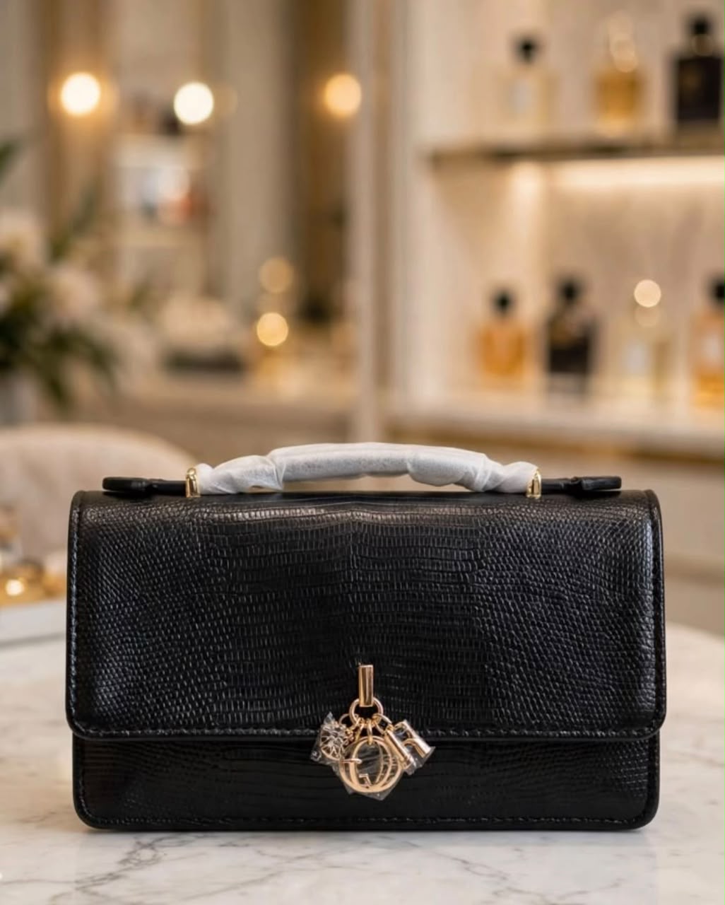 Dior Handbag - Black Embossed