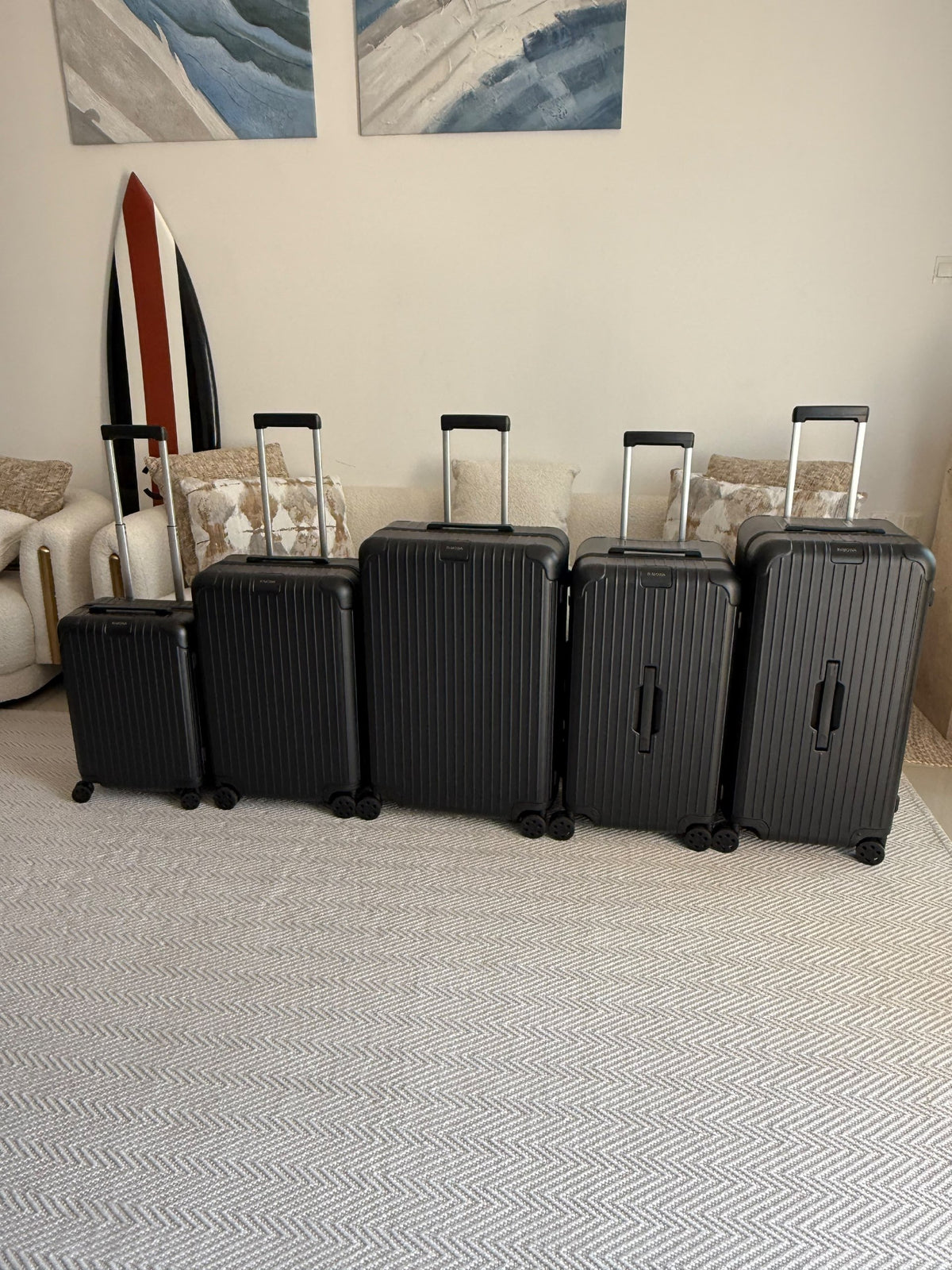 Rimowa Ribbed Trolley - Black