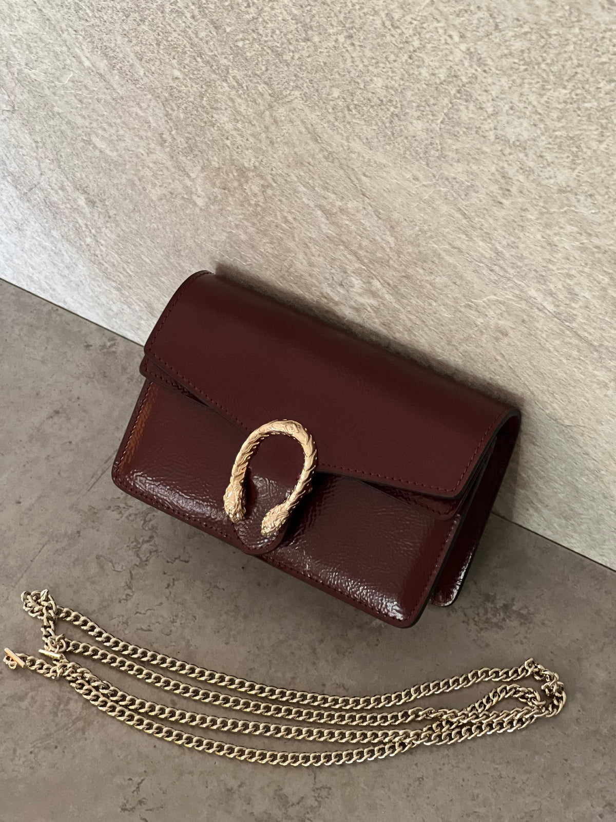 Gucci Flap Shoulder Bag - Burgundy