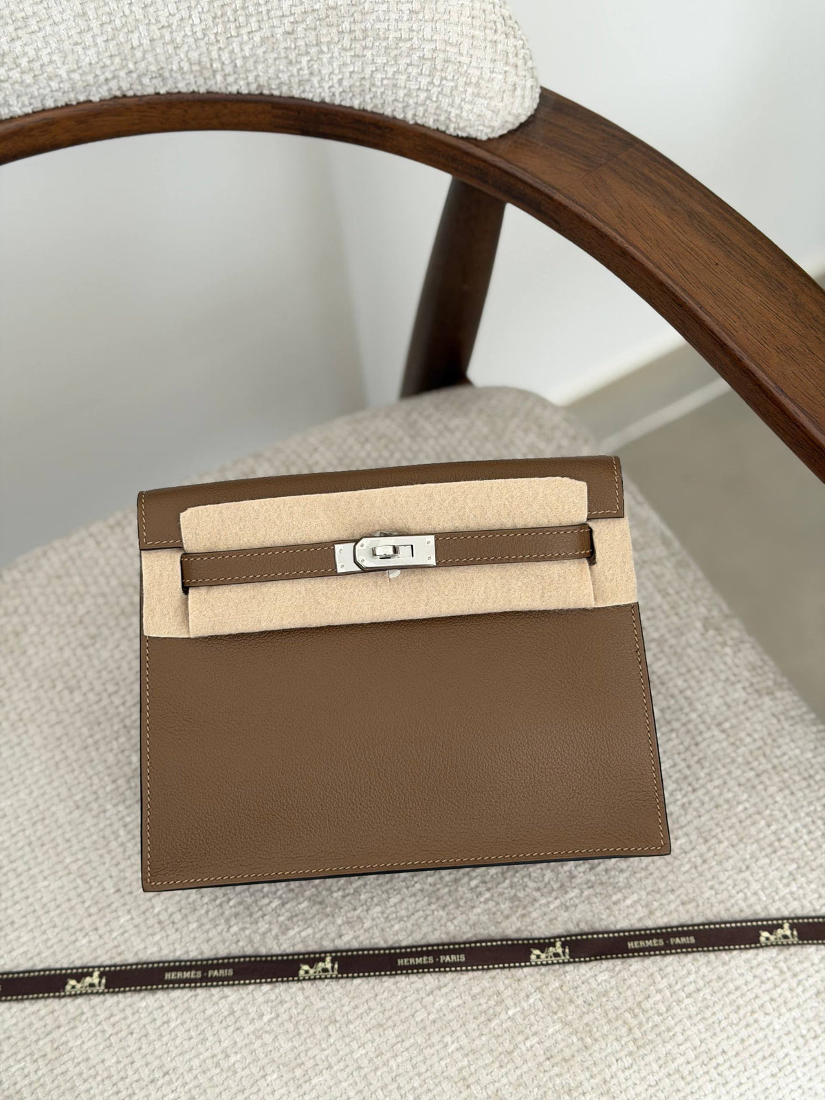 Hermès Kelly Dance Shoulder Bag - Beige