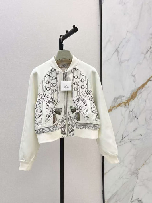 Hermès Bomber Jacket - White