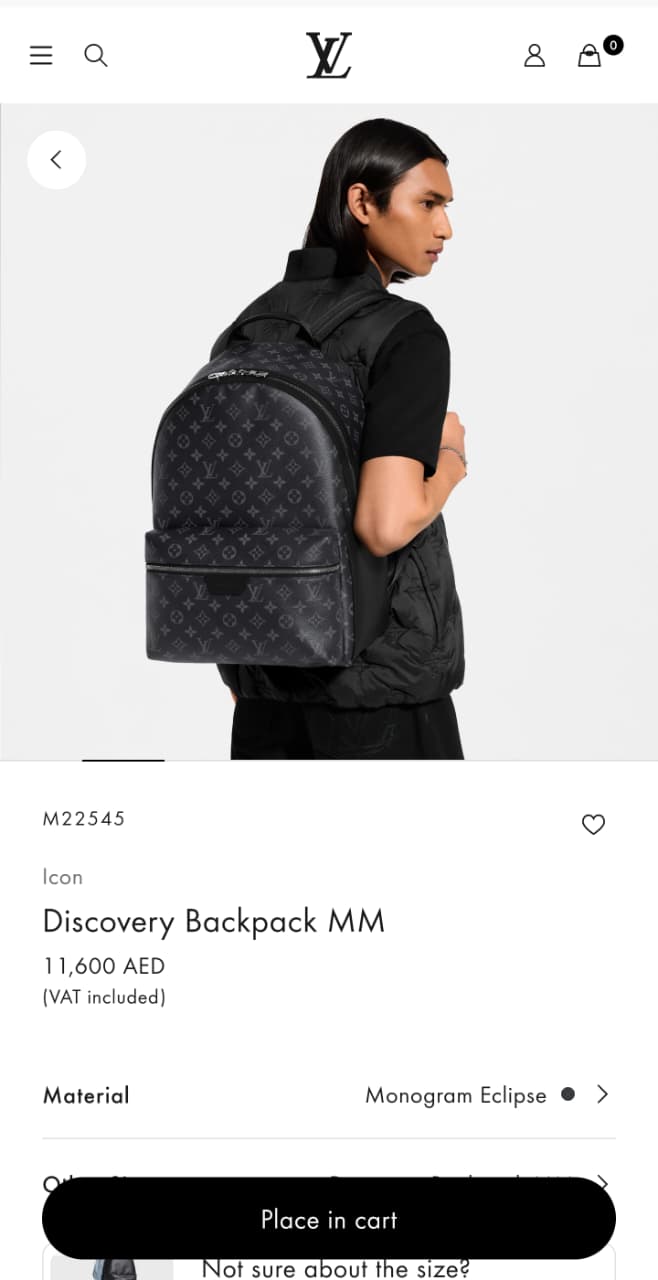 Louis Vuitton Discovery Backpack - Black Monogram
