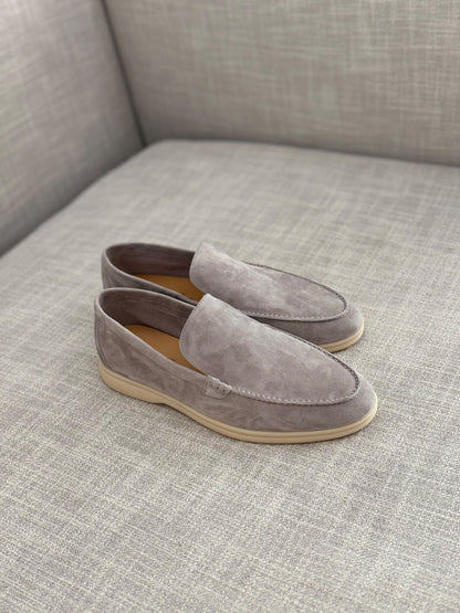Loro Piana Summer Walk Loafers - Grey