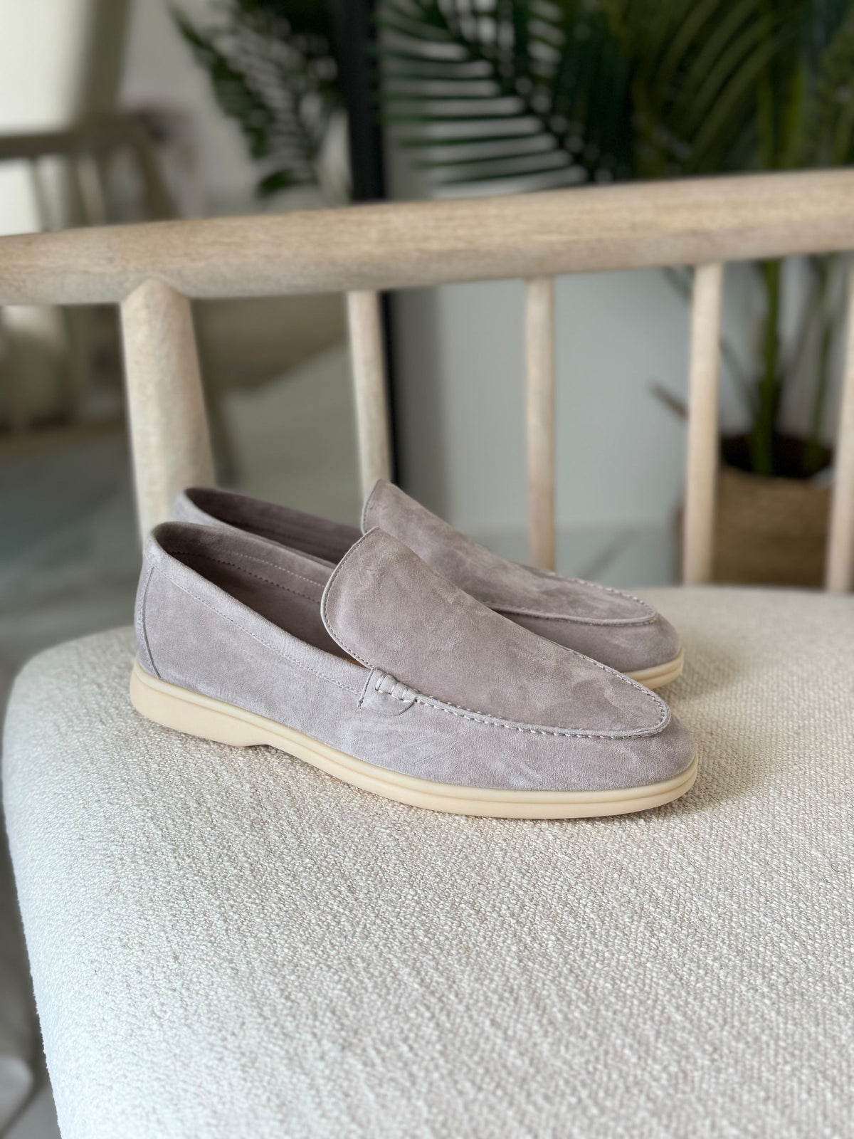 Loro Piana Summer Walk Loafers - Grey
