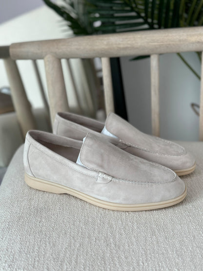Loro Piana Summer Walk Loafers - Grey