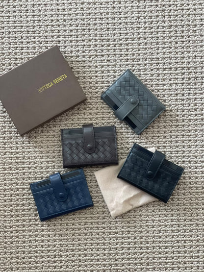 Bottega Veneta Card Holder - Grey, Blue, Black, Dark Grey