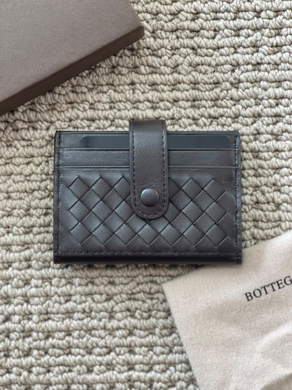 Bottega Veneta Card Holder - Grey, Blue, Black, Dark Grey