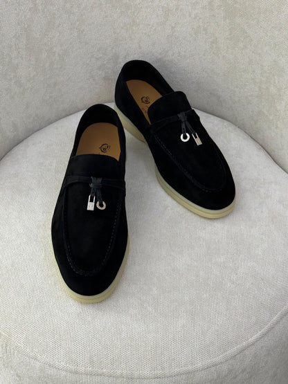 Loro Piana Loafers - Black Suede
