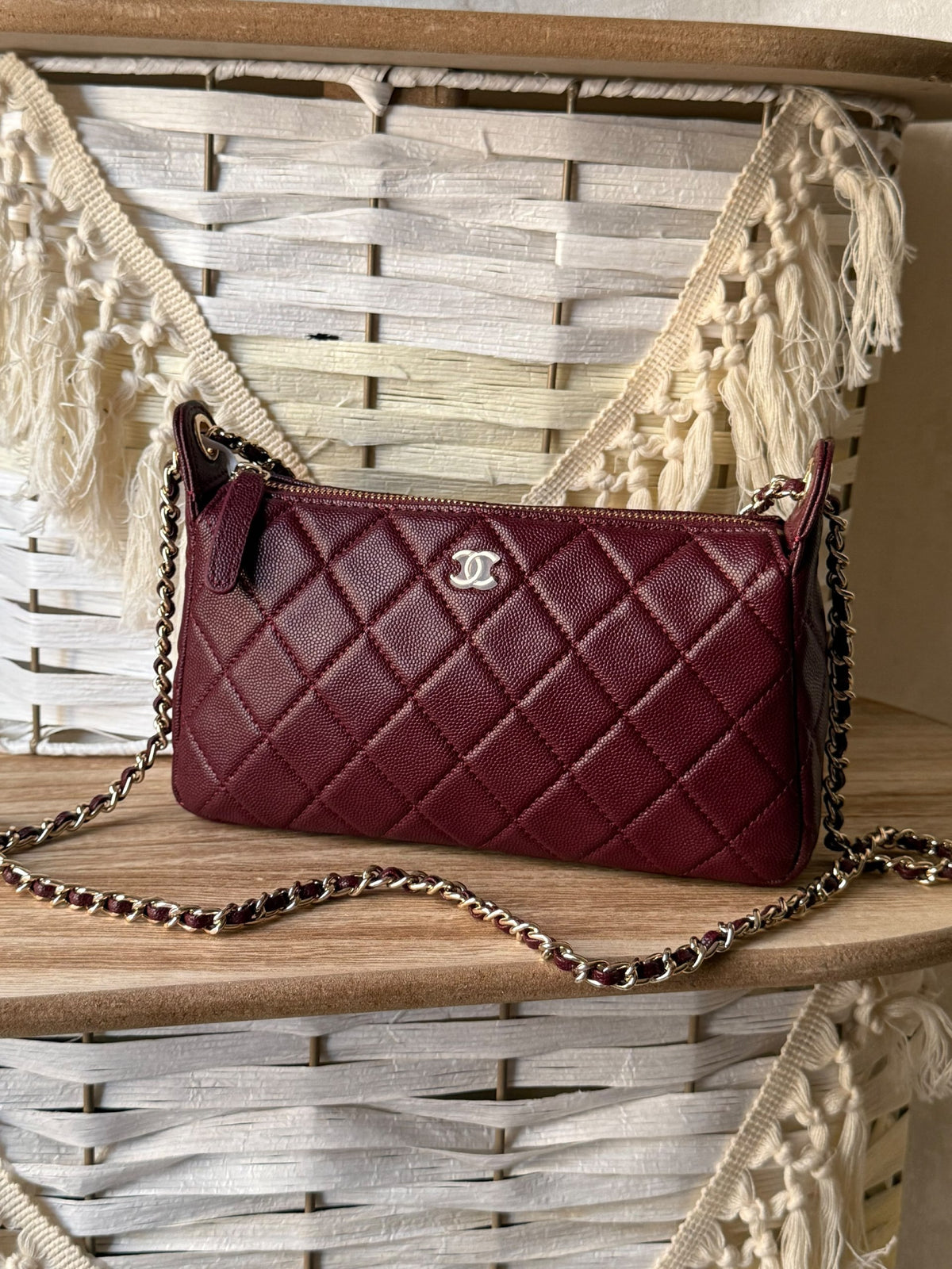 Chanel Shoulder Bag - Burgundy