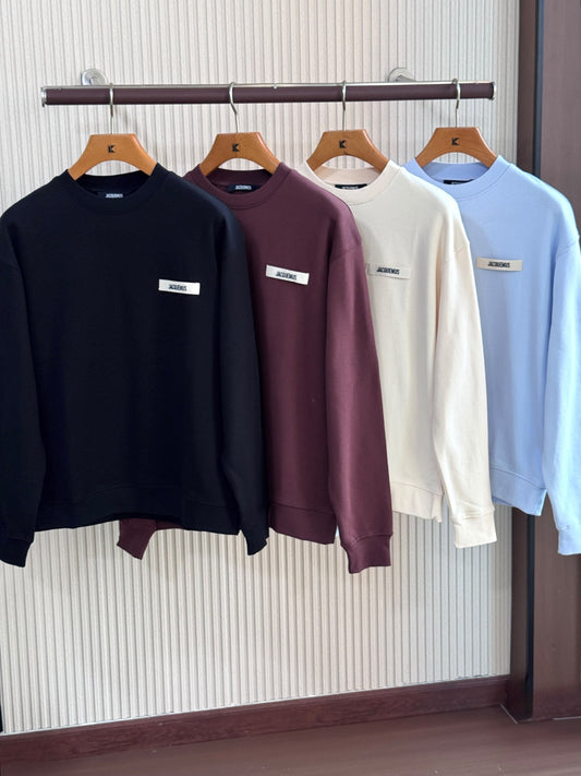 Jacquemus Sweatshirt - Black, Burgundy, White, Light Blue