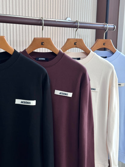 Jacquemus Sweatshirt - Black, Burgundy, White, Light Blue