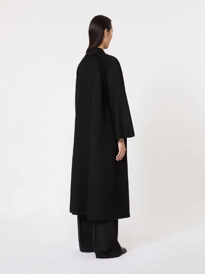 Max Mara Coat Wide Sleeve - Black