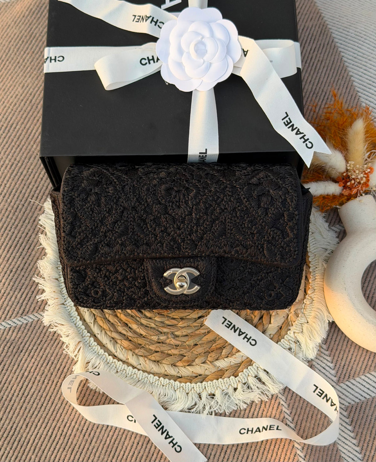 Chanel Flap Shoulder Bag - Black
