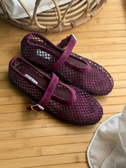 Alaia Ballerina - Burgundy