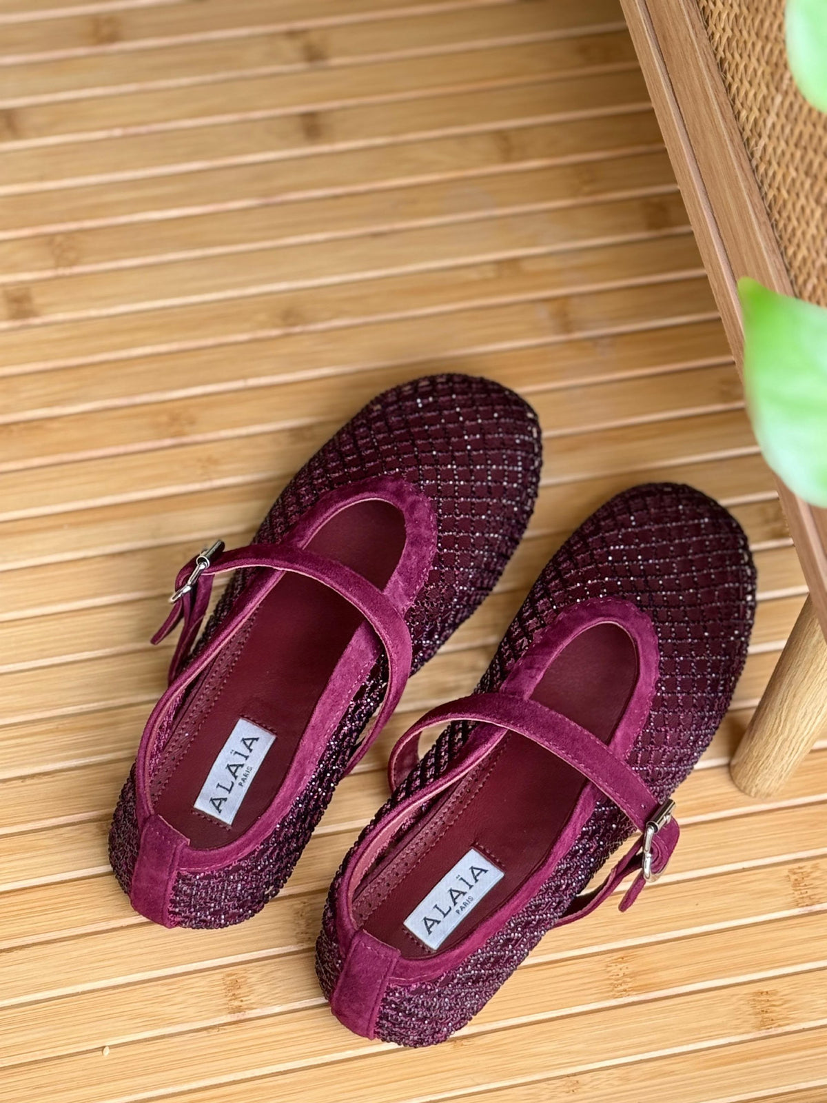 Alaia Ballerina - Burgundy