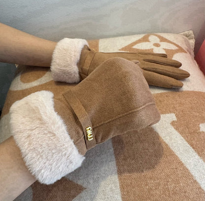Miu Miu Gloves - Beige
