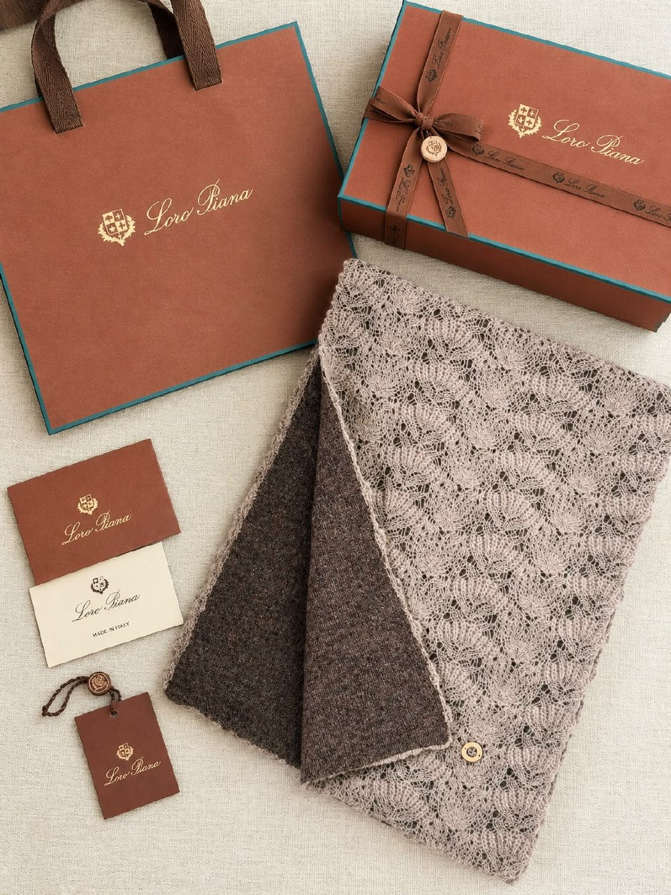 Loro Piana Shawl - Grey