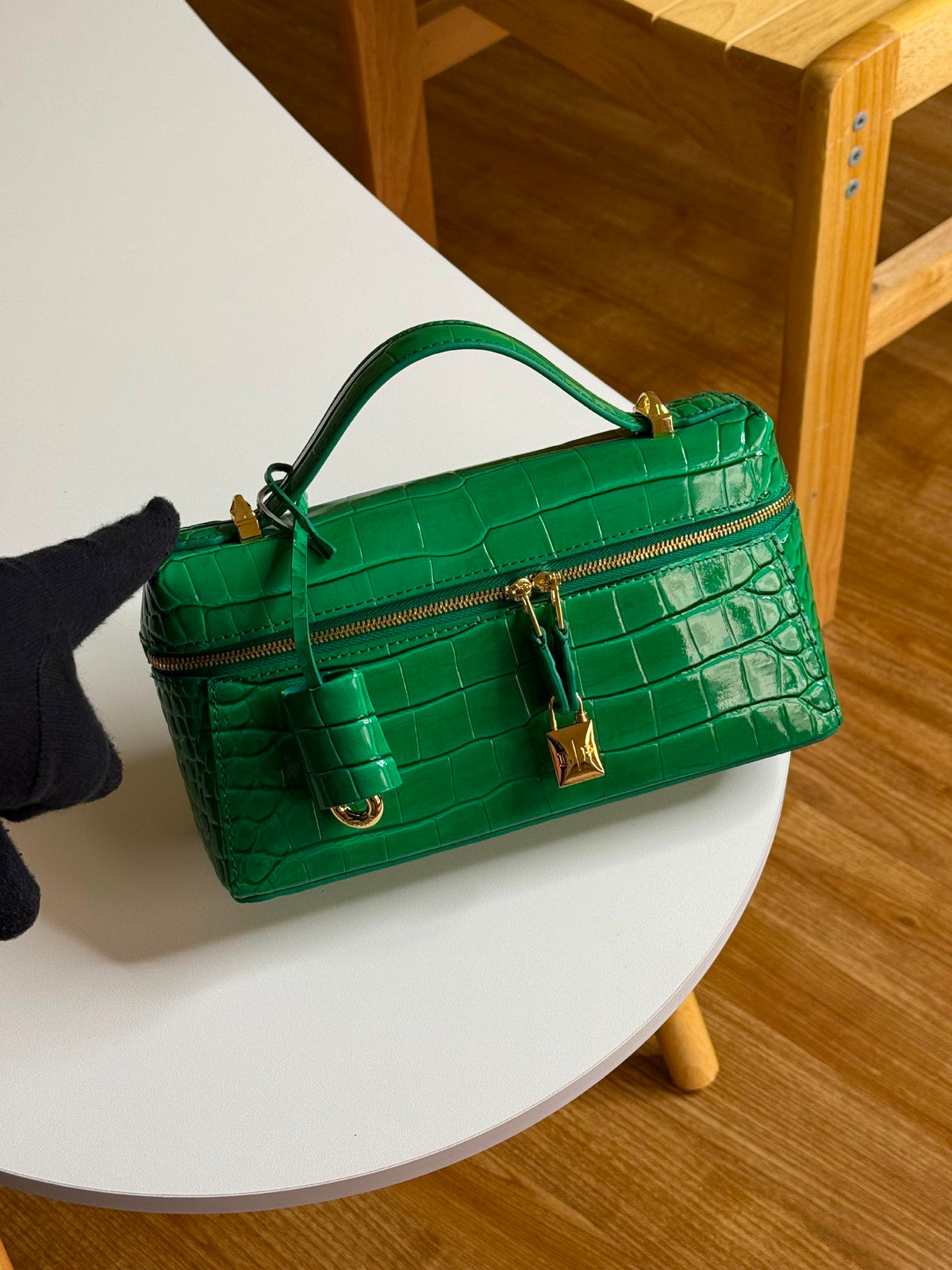 Loro Piana Handbag - Green Embossed