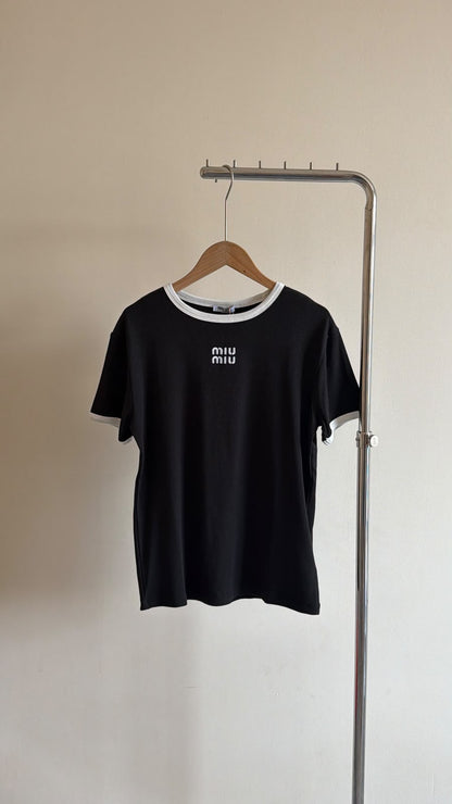 Miu Miu T-Shirt - Black, White, Green