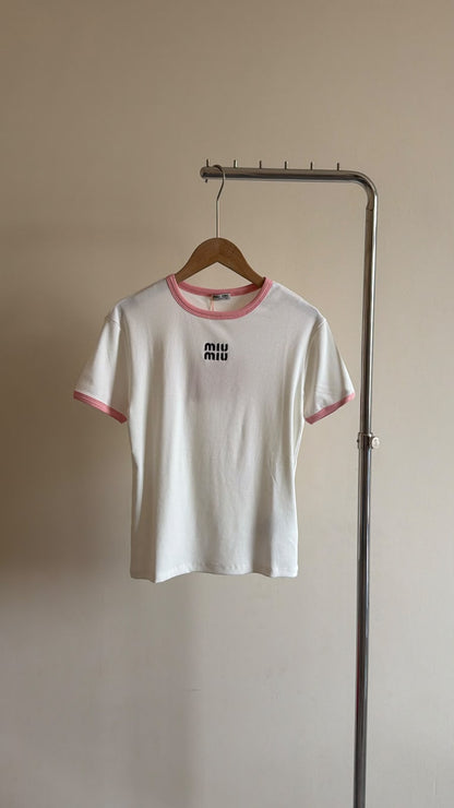 Miu Miu T-Shirt - Black, White, Green
