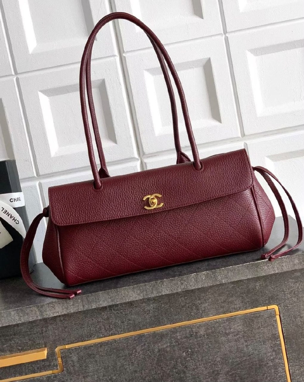 Chanel Flap Shoulder Bag - Burgundy
