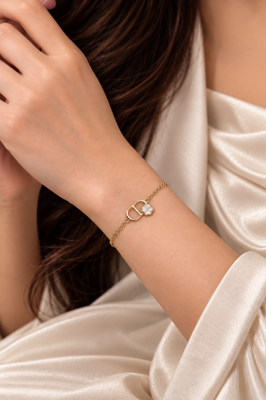 Dior Jewelry Set - Gold & White